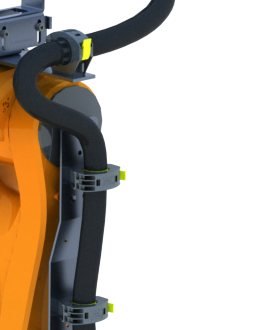 Fixed bracket and clamp cable routing